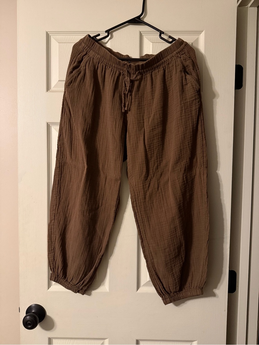 GAP Cotton Gauze Easy Barrel Pants - Picture 4 of 5